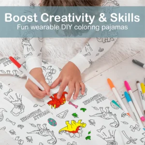 Colorable Pajamas Set