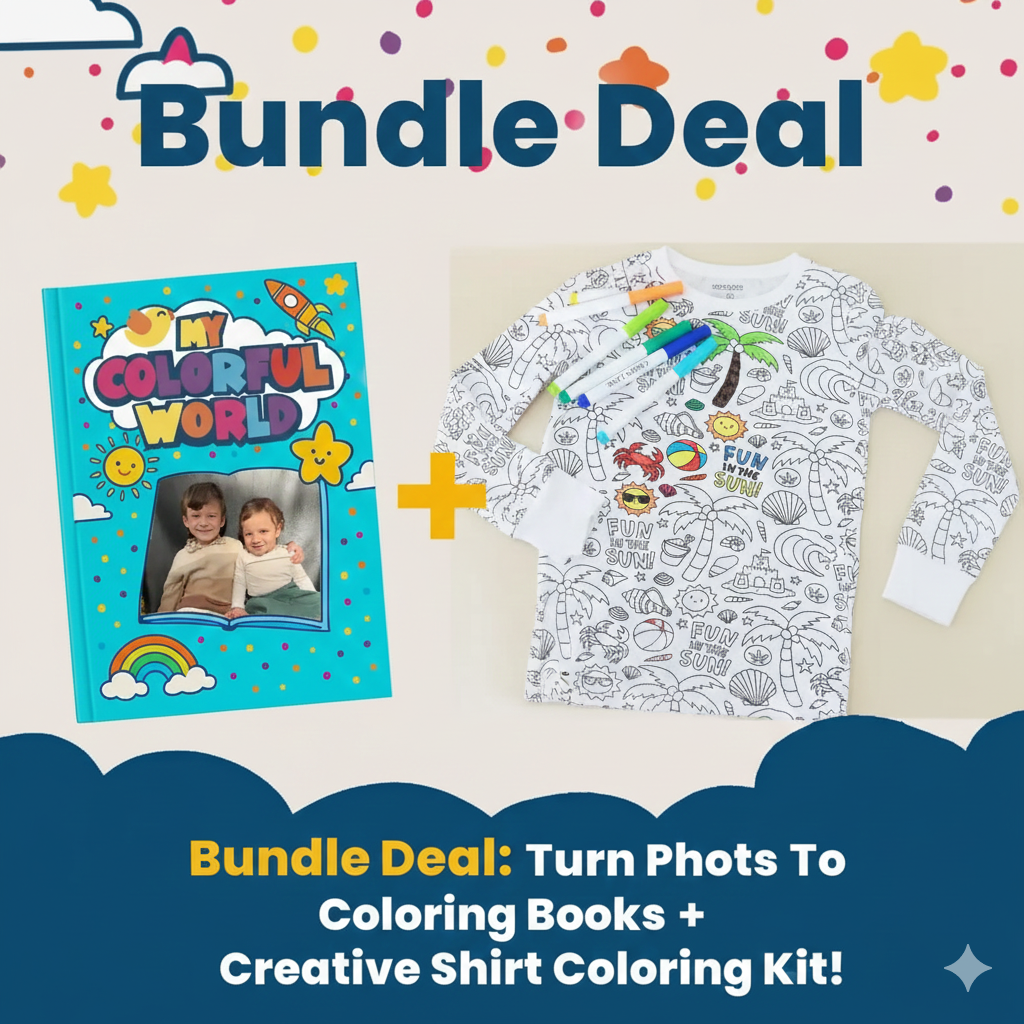 Bundle offer Colorable PJS + Coloring Photos Set