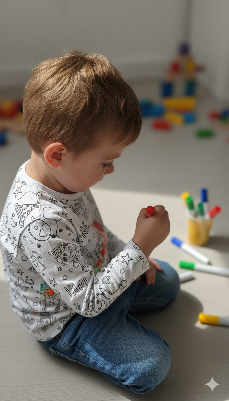 Snow Man Winter Colorable PJS Set - Image 2