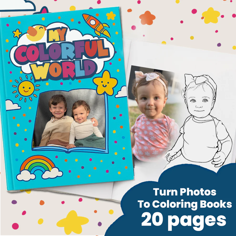 Custom Coloring Book 20 Pages